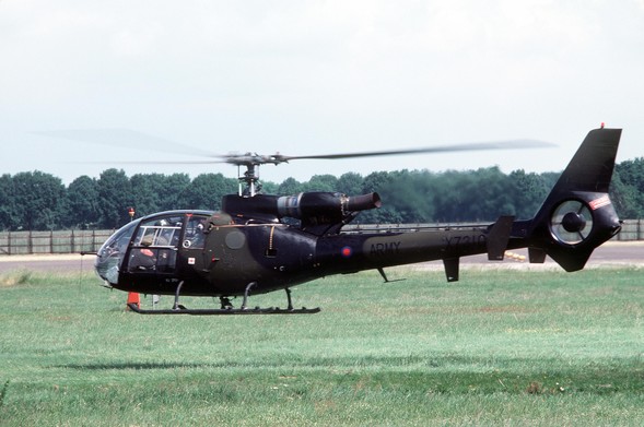 British Army Gazelle helicopter