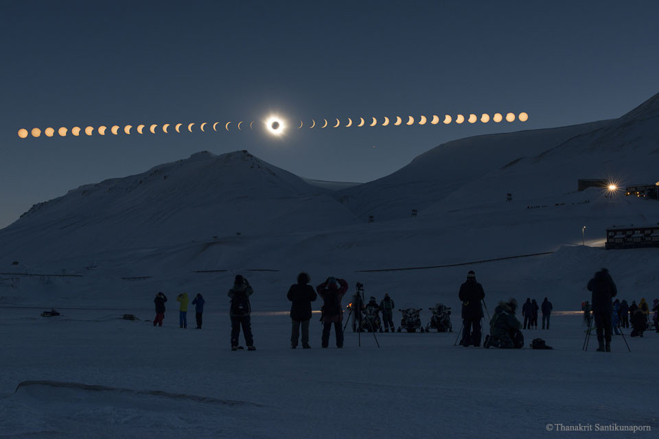 Total Solar Eclipse over Svalbard